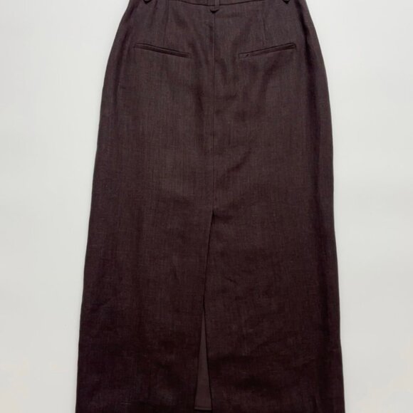 Into The East Slim Linen Halter Skirt - Picture 9 of 12